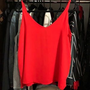 Blouse red, new with out tags.